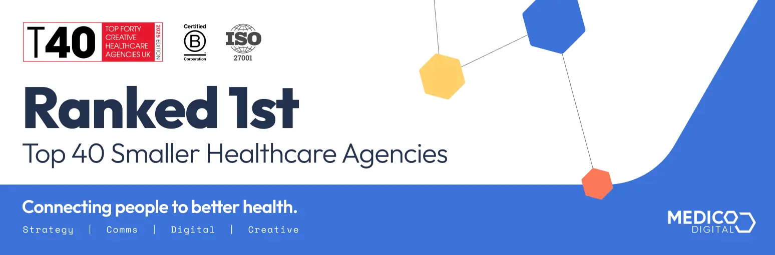 Medico Digital named No.1 small agency in the PM Live T40